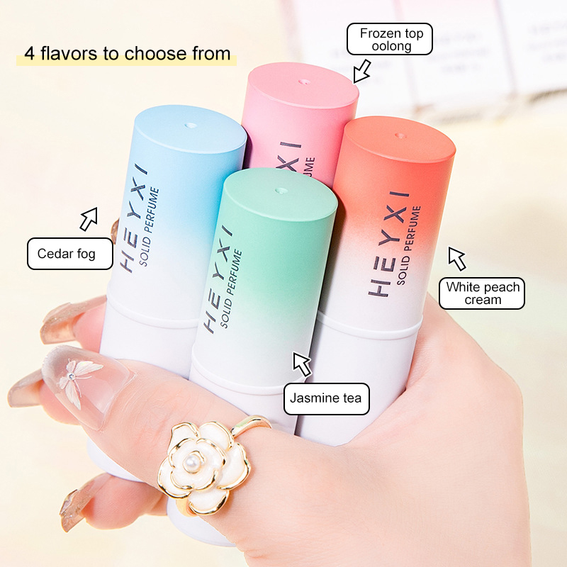On Perfume & Fragrance Kota Bogor - 4個入り固形香水バームセット 4つのフレッシュな香り 携帯用ポケットサイズ 旅行に便利なフレグランスバーム 毎日の使用や外出先に最適