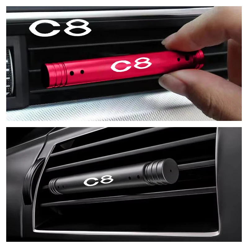 Perfume Aroma Fragrance - シトロエン C8 ロゴ車の芳香剤アロマディフューザーベントクリップ香水エッセンシャルオイルスティックモチーフフレグランス自動車アクセサリー