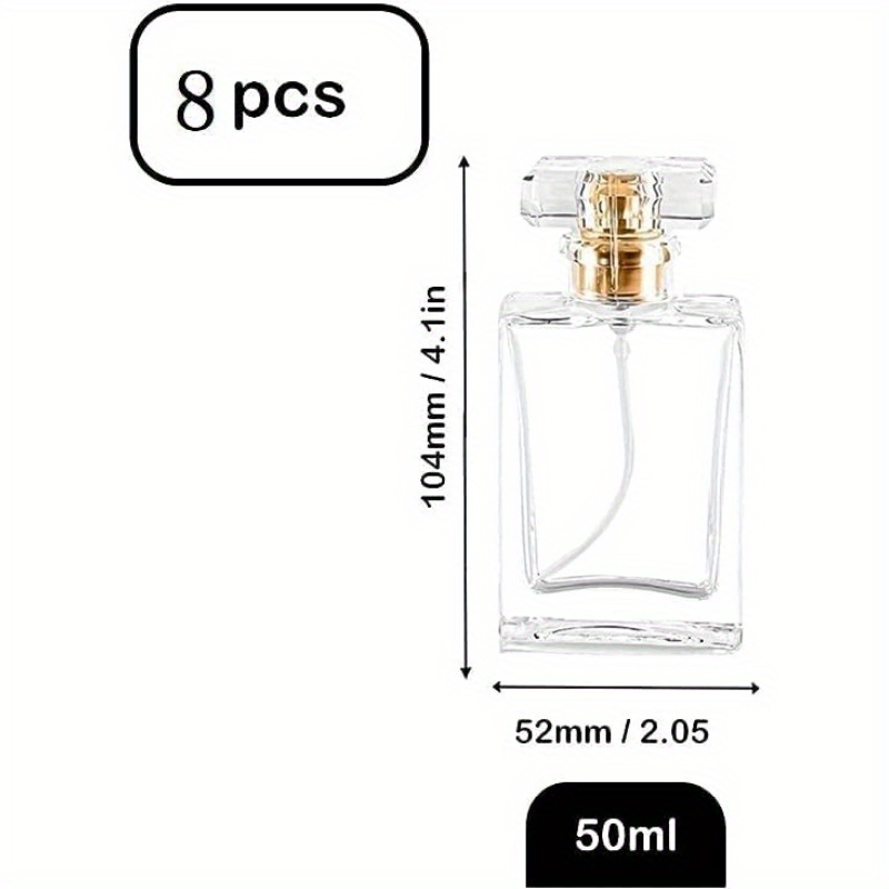 8 個 30 ミリリットルガラス香水瓶空の詰め替えクリア旅行 - Perfume Travel Set のレビューと価格