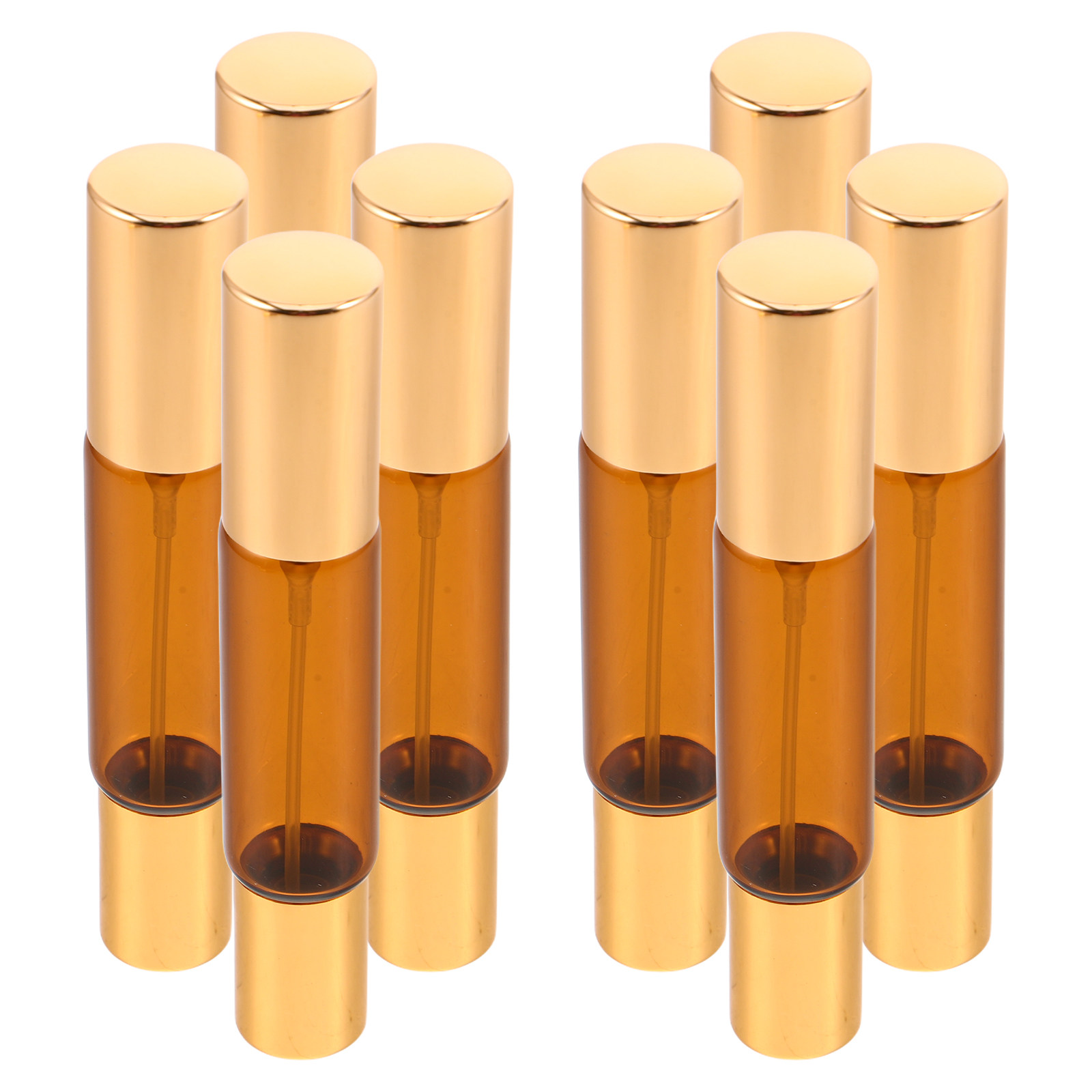 8個入りデュアルヘッドアンバーガラス製エッセンシャルオイルロ - On Perfume & Fragrance Kota Bogor のレビューと価格