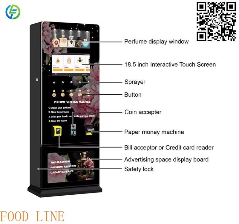 カスタマイズ可能な人気卸売ショッピングモール商業街自立型フレ - Perfume Fragrance Vending Machine のレビューと価格