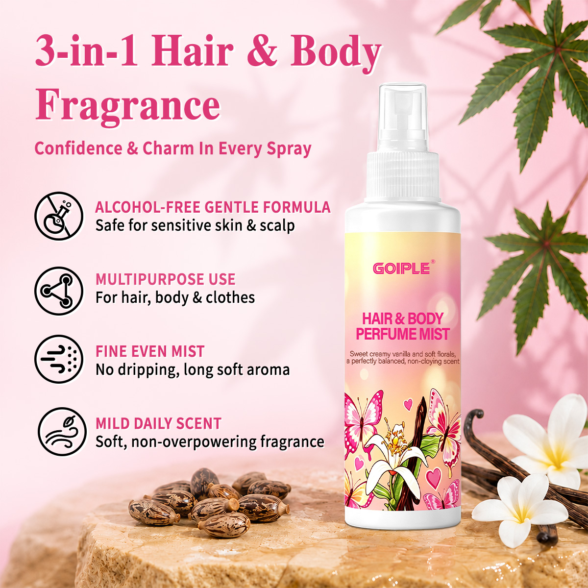 ヘア＆ボディパフュームミスト ボディスプラッシュ 肌のような - Perfume Aroma Fragrance のレビューと価格