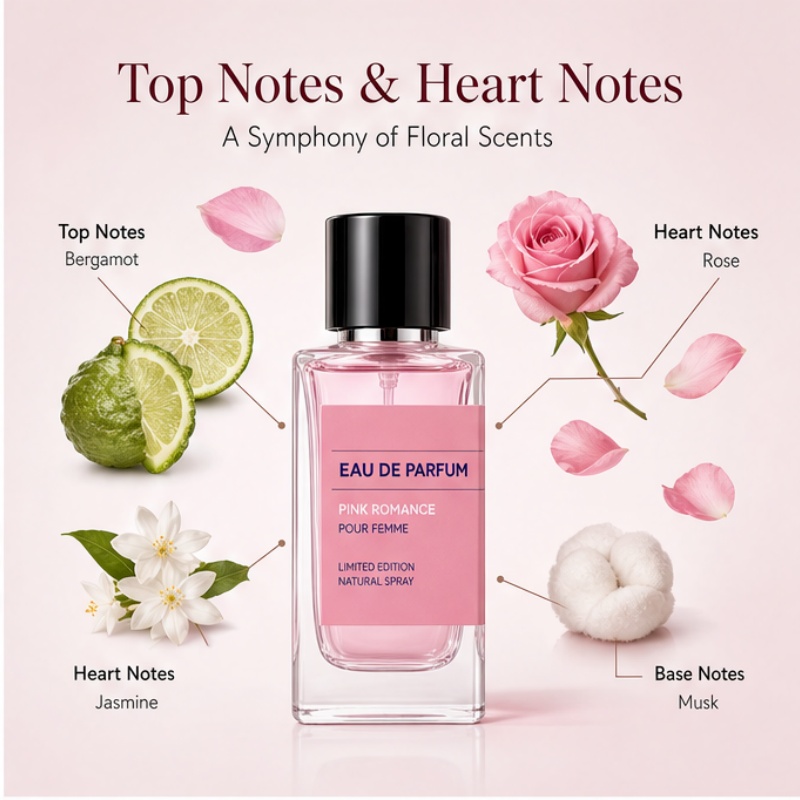 エレガントなピンクのロマンティックな女性用香水 - プレミア - On Perfume & Fragrance Kota Bogor のレビューと価格