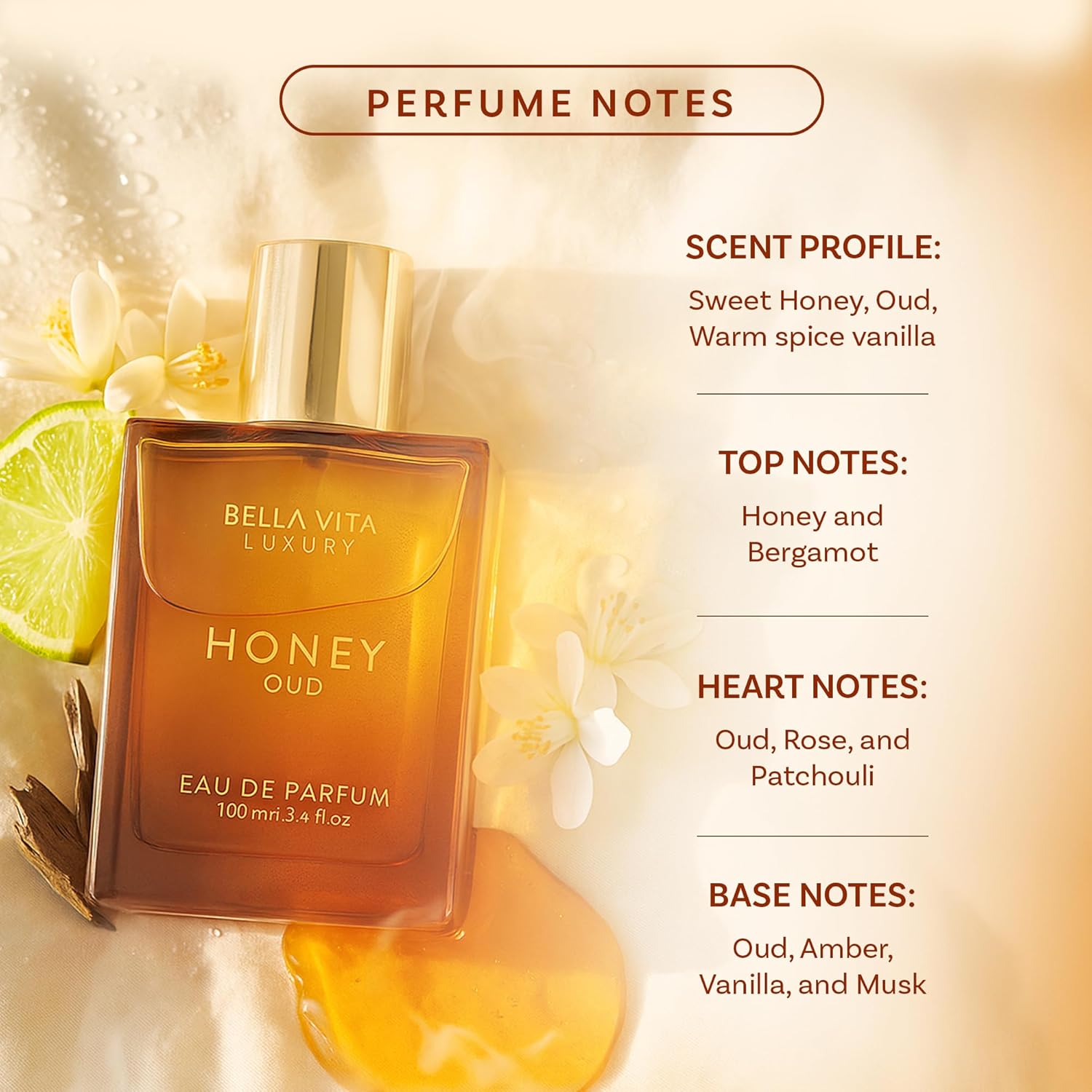 ベラヴィータ ラグジュアリー ハニー ウード EDP 3.4 - Perfume Quality Fragrance Oils のレビューと価格