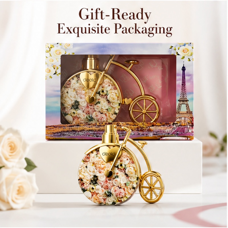 花柄自転車デザインのレディース香水 - 高級感のある長持ちす - Perfume High Fragrance のレビューと価格