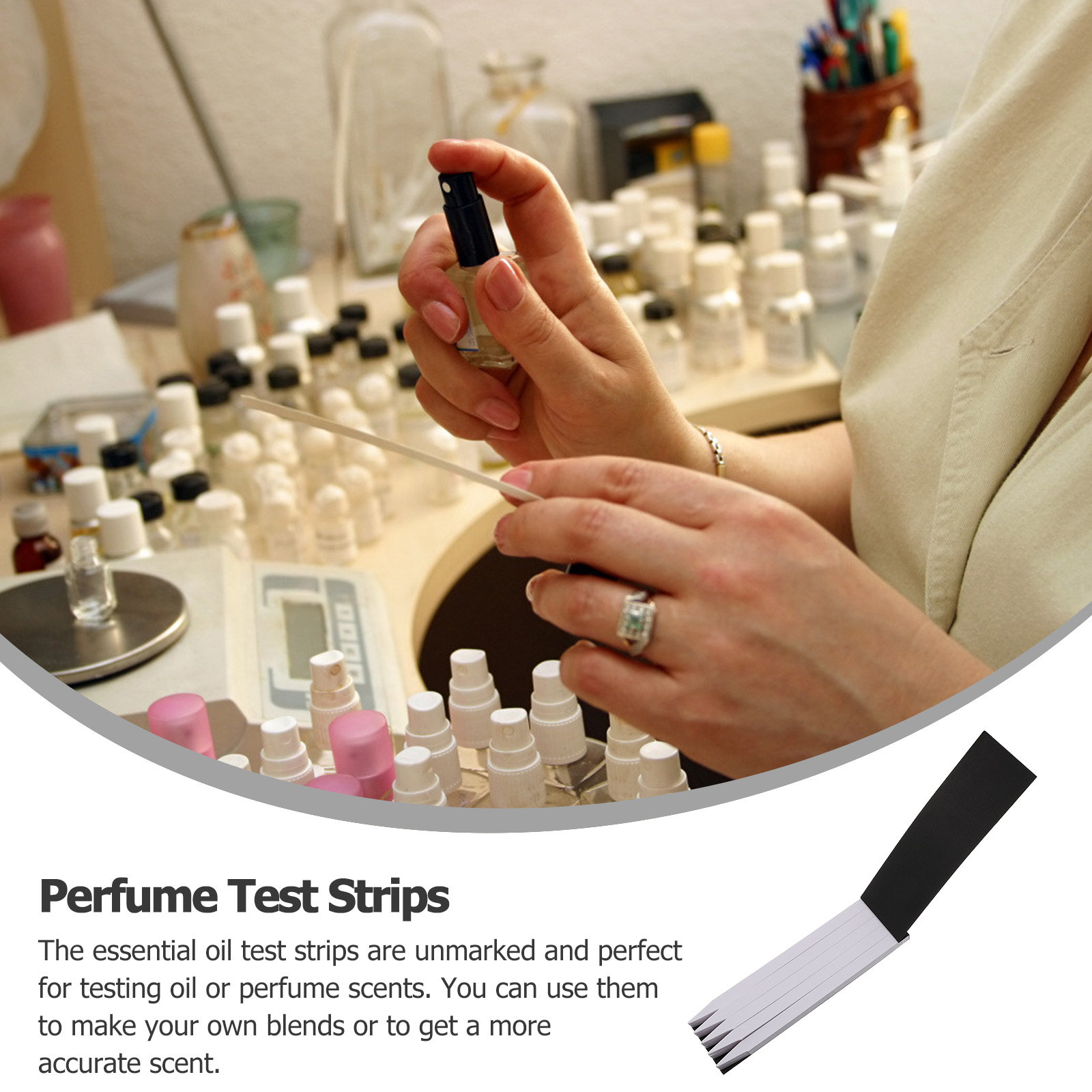 100枚入り香水テストストリップ、高品質フレグランスペーパー - Perfume Quality Fragrance Oils のレビューと価格